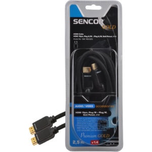 HDMI kabel M-M 2,5M v1.4 PG Sencor SAV 165-025